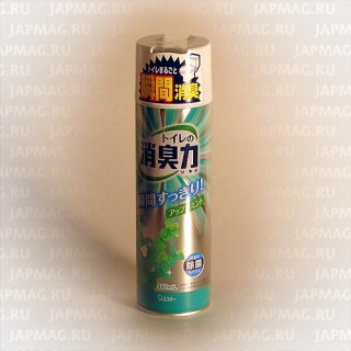 Японский спрей-освежитель воздуха для туалета ST Shoushuuriki c ароматом яблочной мяты, 330 мл. Арт. 112296