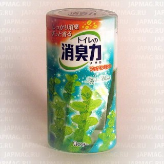 Японский жидкий дезодорант для туалета ST Shoushuuriki c ароматом яблочной мяты, 400 мл. Арт. 115037