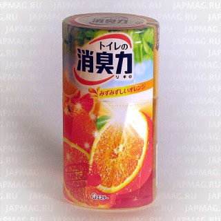 Японский жидкий дезодорант для туалета ST Shoushuuriki c ароматом апельсина, 400 мл.
