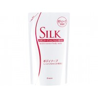 Увлажняющее жидкое мыло для тела Kracie Silk с природным колла...