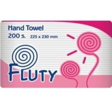 Бумажные полотенца Fluty  225х230 мм, 200 шт (для ...