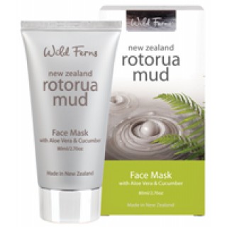 Смягчающая маска для лица New Zealand Rotorua Mud Face Mask with Aloe Vera & Cucumber с термальной грязью Роторуа «Алоэ Вера и огурец», 80 мл. Арт. 215962 (Новая Зеландия)