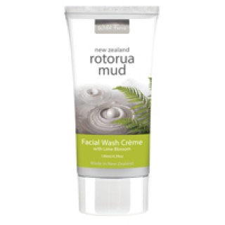 New Zealand Rotorua Mud Facial Wash Creme with Lime Blossom  Крем для умывания с термальной грязью Роторуа и цветами лайма, 130 мл. Арт. 216037 (Новая Зеландия)