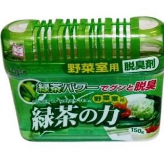 KOKUBO Deodorant POWER OF GREEN TEA Дезодорант-поглотитель неприятных запахов для холодильника с экстрактом зелёного чая (овощная камера), 150 гр.