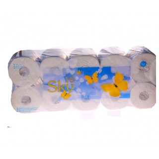 Трехслойная туалетная бумага с ароматом ментола Sky (в индивидуальной упаковке). Арт. 25211/20074