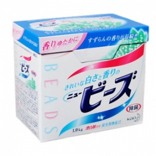 Японский стиральный порошок KAO BEADS с ароматом ландыша (для белых и слабоокрашенных тканей), 850 гр. Арт. 30746