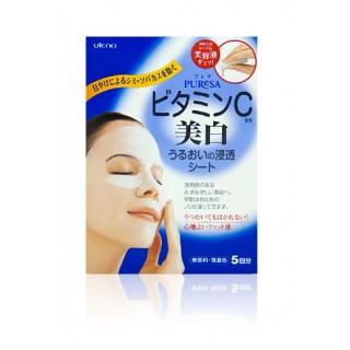 Увлажняющая маска-салфетка для лица UTENA Puresa Sheet Mask с витамином С, 1/5 шт. Арт. 296725