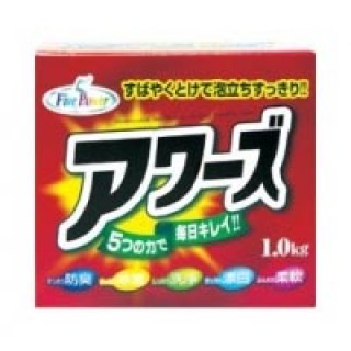 Японский стиральный порошок Rocket Soap Awa"s Ex - пять эффектов Five Power, 1000 гр.
