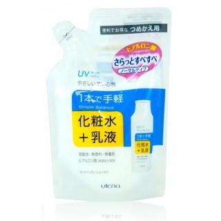 Лосьон-молочко UV-защита UTENA Simple Balance с гиалуроновой кислотой (сменная упаковка) SPF 5, 200 мл.