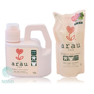 Стиральное мыло для мам и детей SARAYA Arau, сменная упаковка, 1,0 л.