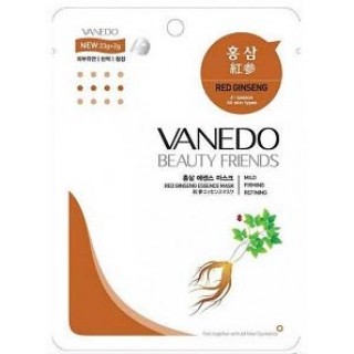 Сужающая поры маска All New Cosmetic Vanedo Beauty Friends для лица с эссенцией красного женьшеня 25 гр
