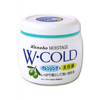 Очищающий и увлажняющий "холодный" крем для лица Kracie Moistage с оливковым маслом W-COLD, 270 гр.