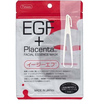 Маска с плацентой и EGF фактором Japan Gals  Facial Essence Mask, 7 шт.