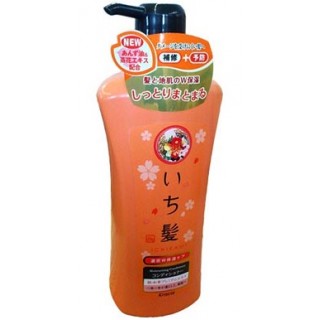 Ichikami Бальзам-ополаскиватель интенсивно увлажняющий для поврежденных волос с маслом абрикоса 530 г Арт. 72094