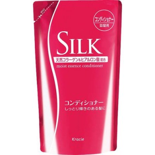 Увлажняющий кондиционер для волос Kracie Silk с природным коллагеном 350 мл., cменная упаковка