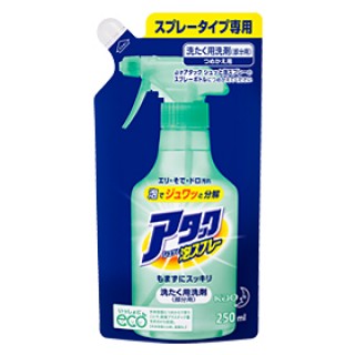 Японский спрей-пятновыводитель для обработки пятен перед стиркой KAO Attack Bubble Spray, сменная упаковка, 250 мл.