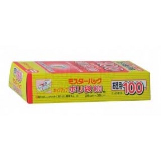 Пакеты из полиэтиленовой пленки MITSUBISHI ALUMINIUM для пищевых продуктов. Средний (25х35 см), 100 шт. Арт. 794075
