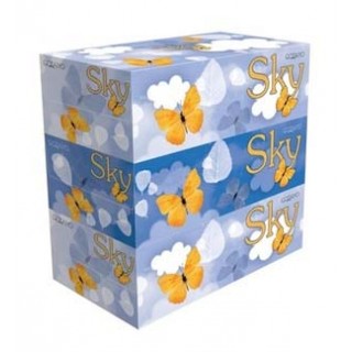 Двухслойные салфетки "Sky" с ароматом ментола 250 шт. 3 пачки/упак.