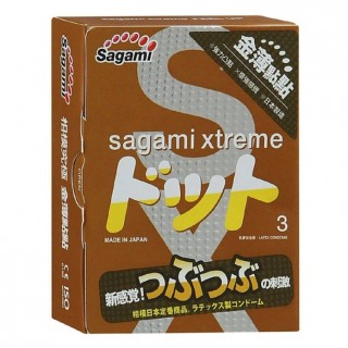 Японские презервативы Sagami Xtreme Feel Up с точечной текстурой, 3 шт.