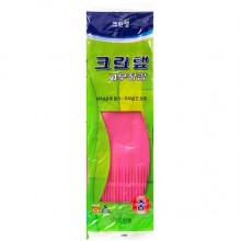 Перчатки из натурального латекса Clean Wrap  c внутренним покрытием, розовые, размер M...