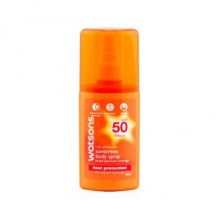 Солнцезащитный спрей Watsons High Protection Sunscreen body spray SPF50 PA +++, 90 мл....
