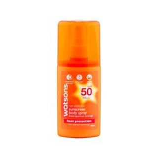 Солнцезащитный спрей Watsons High Protection Sunscreen body spray SPF50 PA +++, 90 мл.