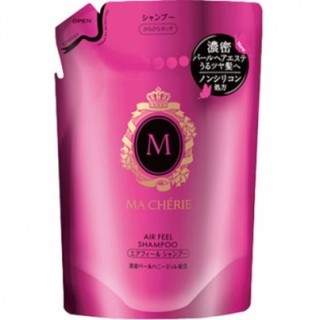Бессиликоновый шампунь для волос  SHISEIDO MA CHERIE для придания объема с цветочно-фруктовым ароматом, сменная упаковка, 380 мл.