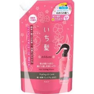 Вода для укладки и восстановления волос Ichikami с ароматом горной сакуры, сменная упаковка, 375 мл. Арт. 61892