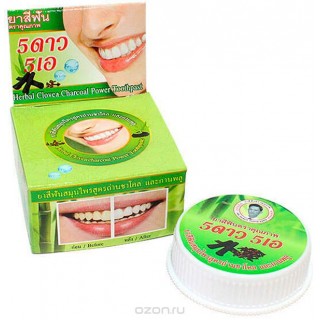 Круглая зубная паста  ISME Raysan с экстрактом угля бамбука, 25 гр. Арт. 730945 (Таиланд)Thai