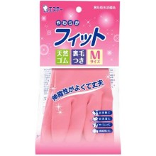 Резиновые перчатки ST средней толщины, с внутренним покрытием розовые РАЗМЕР M, 1 пара....